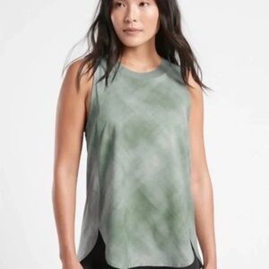 Athleta Zephyr  Print Tank Top sz M